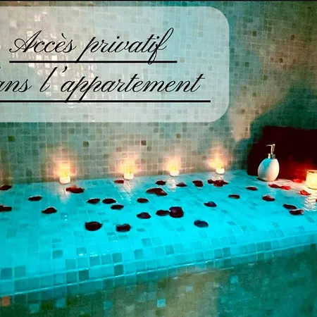 Apartment Cocon Detente Pour 2 Avec Hammam Et Jacuzzi Prive *